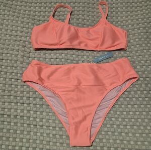 Coral Popvil Bikini Set